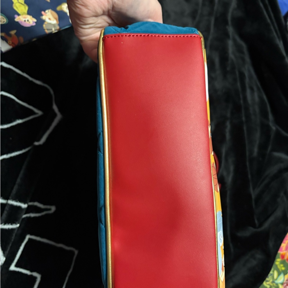 Loungefly Snow White Tote in Blue and Red - Picture 10 of 11